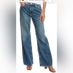 NWT FREE PEOPLE We the Free s27 ‘Tinsley’ baggy wide leg-high rise-straight leg